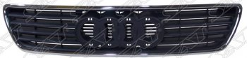 Решетка радиатора SAT (с хромом) Audi A6 C4 универсал (1994-1997) (Цвет: черный.)