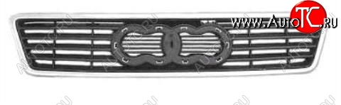 2 699 р. Решётка радиатора INPART (хром) Audi A6 C5 дорестайлинг, седан (1997-2001)  с доставкой в г. Керчь