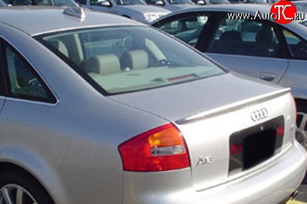 3 299 р. Лип спойлер Drive Audi A6 C5 дорестайлинг, седан (1997-2001) (Неокрашенный)  с доставкой в г. Керчь
