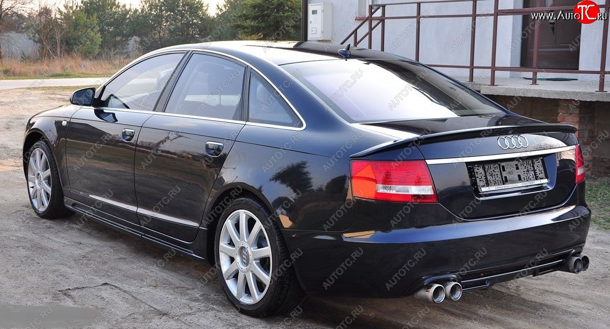 7 049 р. Лип спойлер Racing Audi A6 C6 дорестайлинг, седан (2004-2008)  с доставкой в г. Керчь