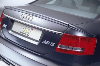 7 049 р. Лип спойлер Racing Audi A6 C6 дорестайлинг, седан (2004-2008)  с доставкой в г. Керчь. Увеличить фотографию 2