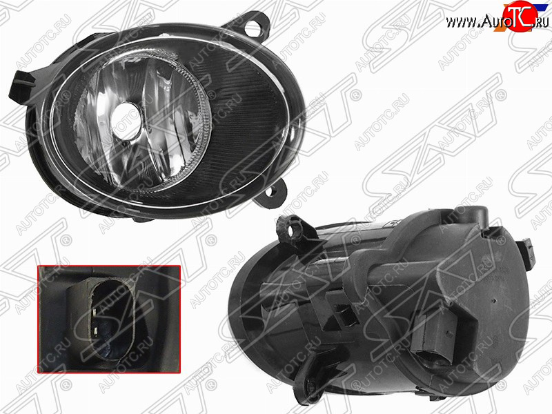 1 199 р. Правая противотуманная фара SAT  Audi A6  C6 (2004-2008) дорестайлинг, седан  с доставкой в г. Керчь