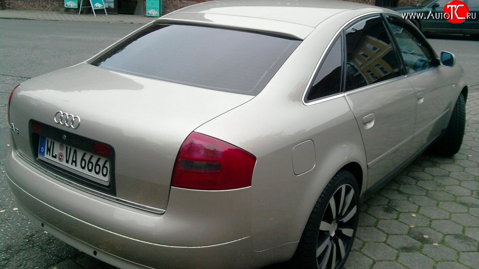 3 299 р. Козырёк на заднее лобовое стекло автомобиля Sport v2  Audi A6  C5 (1997-2001) дорестайлинг, седан (Неокрашенный)  с доставкой в г. Керчь