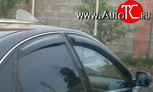 999 р. Комплект дефлекторов окон (ветровиков) 4 шт. (седан) Russtal Audi A6 C6 дорестайлинг, седан (2004-2008)  с доставкой в г. Керчь