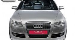 4 999 р. Накладка на передний бампер CSR v2 Audi A6 C6 дорестайлинг, седан (2004-2008)  с доставкой в г. Керчь. Увеличить фотографию 2