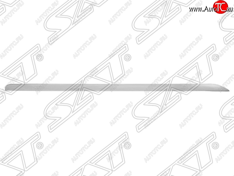 619 р. Левый молдинг на передний бампер SAT (хром)  Audi A6  C6 (2008-2010) рестайлинг, седан, рестайлинг, универсал  с доставкой в г. Керчь
