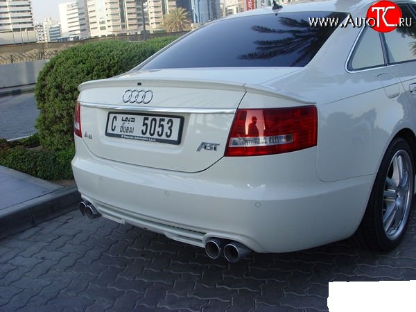 4 499 р. Диффузор заднего бампера ABT Audi A6 C6 дорестайлинг, седан (2004-2008)  с доставкой в г. Керчь