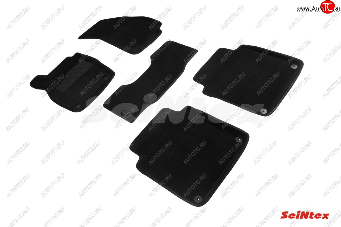 5 699 р. Комплект ворсовых 3D ковриков в салон (Long) Seintex  Audi A8  D5 (2017-2021) дорестайлинг  с доставкой в г. Керчь