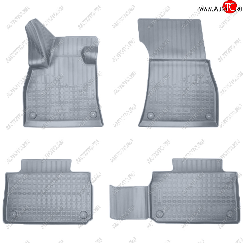3 149 р. Коврики салона Norplast Unidec  Audi e-tron  GE (2018-2023) (Цвет: серый)  с доставкой в г. Керчь