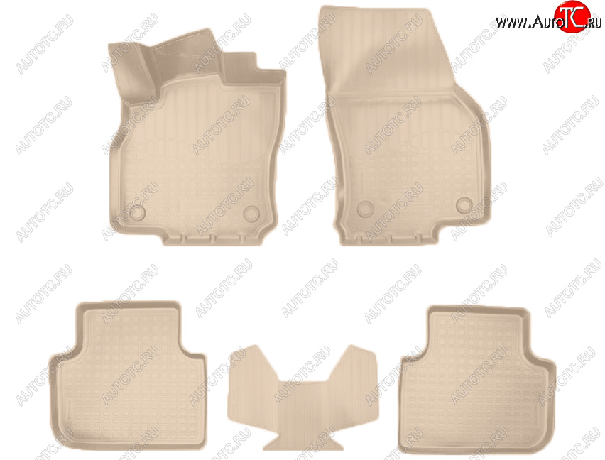3 149 р. Коврики салона Norplast  Audi Q3  F3 (2018-2022) (Цвет: бежевый)  с доставкой в г. Керчь