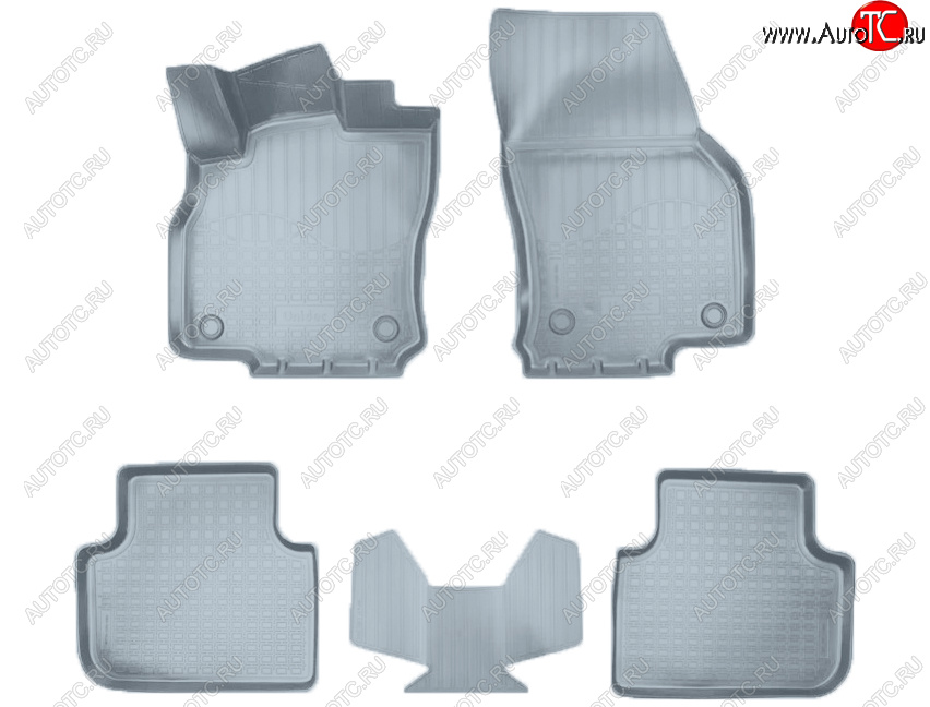 3 149 р. Коврики салона Norplast  Audi Q3  F3 (2018-2022) (Цвет: серый)  с доставкой в г. Керчь