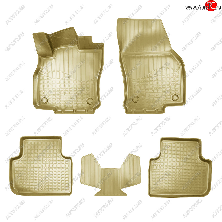 3 799 р. Коврики салона Norplast Unidec  Audi Q3  F3 (2018-2022) (Бежевый)  с доставкой в г. Керчь