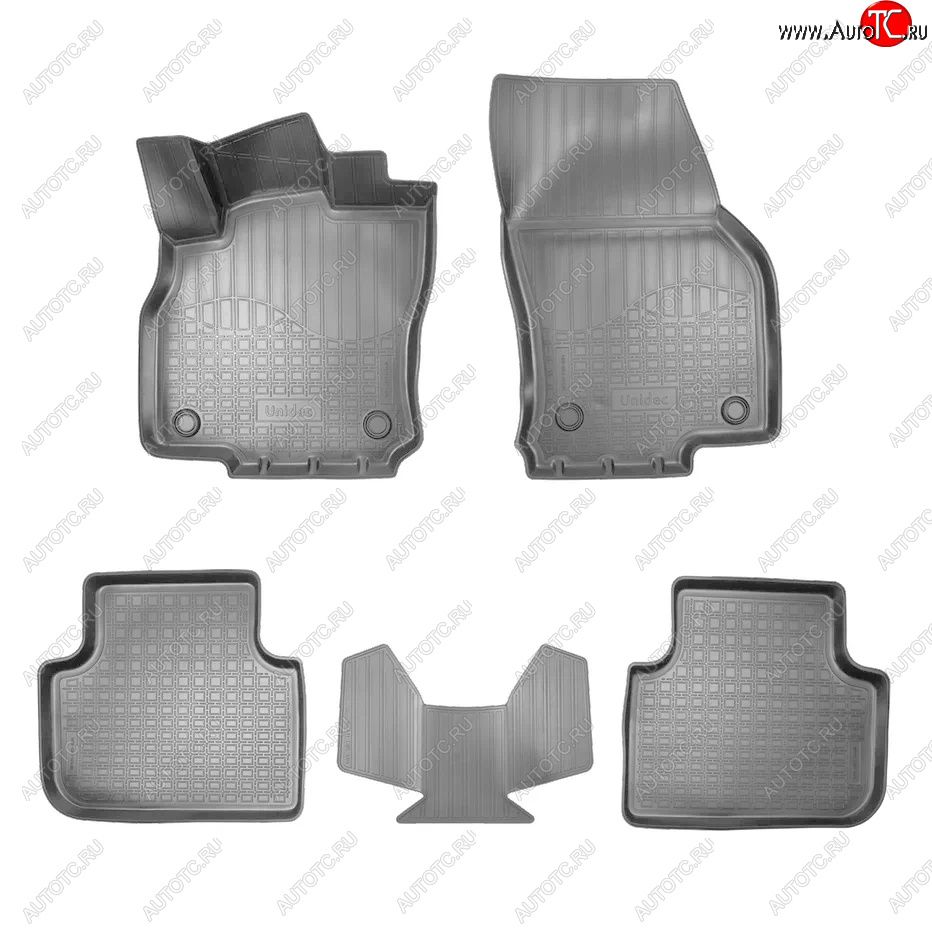 3 799 р. Коврики салона Norplast Unidec  Audi Q3  F3 (2018-2022) (Серый)  с доставкой в г. Керчь