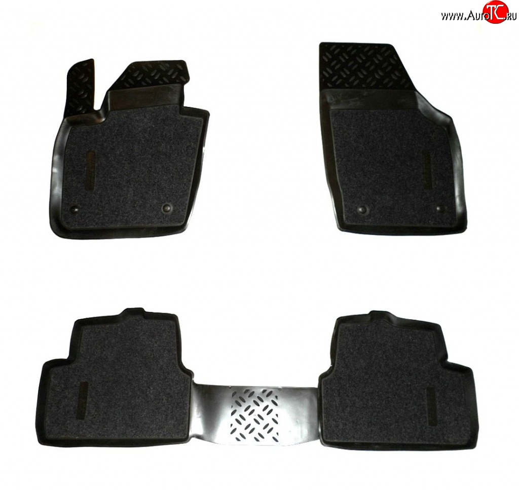 3 869 р. Комплект ковриков в салон Aileron 4 шт. (полиуретан, покрытие Soft) Audi Q3 8U дорестайлинг (2011-2015)  с доставкой в г. Керчь