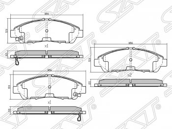 4 199 р. Передние тормозные колодки Brembo Volkswagen Polo Mk6 лифтбек (2020-2022)  с доставкой в г. Керчь. Увеличить фотографию 2