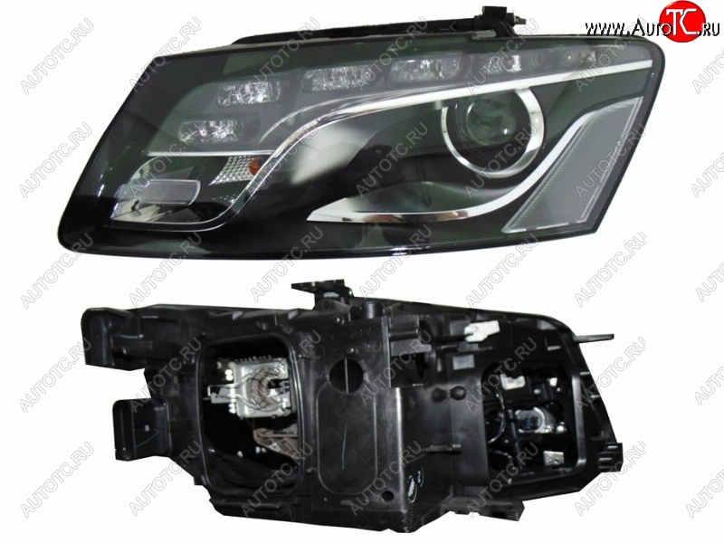 153 899 р. Левая фара (под ксенон / диод) SAT  Audi Q5  8R (2008-2012) дорестайлинг  с доставкой в г. Керчь