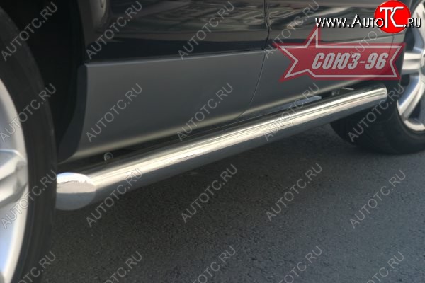 30 419 р. Защита порогов Souz-96 (d76) Audi Q7 4L дорестайлинг (2005-2009)  с доставкой в г. Керчь