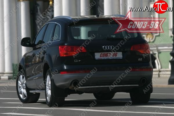 13 184 р. Защита заднего бампера Souz-96 (d 42) Audi Q7 4L дорестайлинг (2005-2009)  с доставкой в г. Керчь