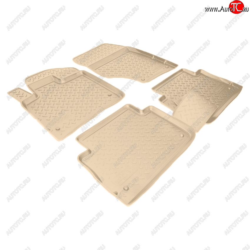 3 799 р. Коврики салона Norplast Unidec  Audi Q7  4L (2005-2009) дорестайлинг (Цвет: бежевый)  с доставкой в г. Керчь