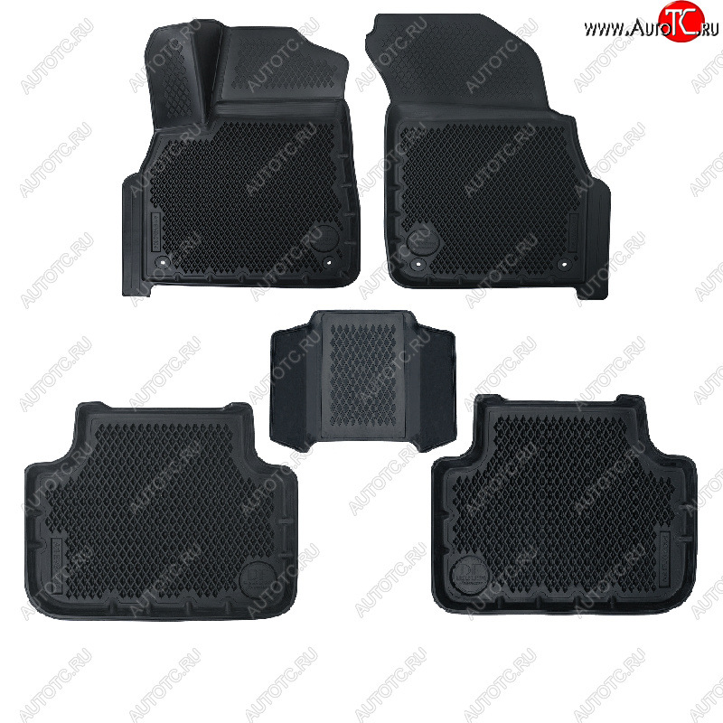 6 599 р. Коврики салона DELFORM ❞EVA 3D Premium❝ (термоэластопласт/ТЭП) Audi Q7 4M дорестайлинг (2015-2020)  с доставкой в г. Керчь