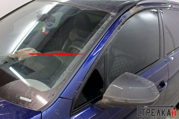 1 699 р. Водостоки лобового стекла Стрелка 11 Audi Q7 4M дорестайлинг (2015-2020)  с доставкой в г. Керчь. Увеличить фотографию 3