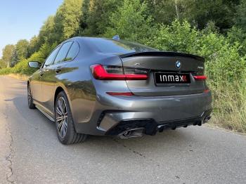 Диффузор заднего бампера М-Perfomance 340 BMW 3 серия  G20 (2018-2022) седан Inmax (цвет: черный глянец)