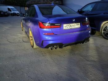 12 999 р. Диффузор заднего бампера М-Perfomance 340  BMW 3 серия  G20 (2018-2022) седан Inmax (цвет: черный глянец)  с доставкой в г. Керчь. Увеличить фотографию 2