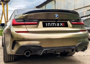 Диффузор заднего бампера М-Perfomance 320 BMW 3 серия  G20 (2018-2022) седан Inmax (цвет: черный глянец)