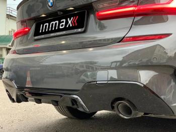 12 999 р. Диффузор заднего бампера М-Perfomance 320  BMW 3 серия  G20 (2018-2022) седан Inmax (цвет: черный глянец)  с доставкой в г. Керчь. Увеличить фотографию 3