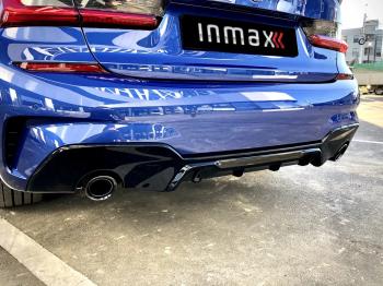 12 999 р. Диффузор заднего бампера М-Perfomance 320  BMW 3 серия  G20 (2018-2022) седан Inmax (цвет: черный глянец)  с доставкой в г. Керчь. Увеличить фотографию 7