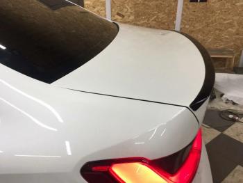 7 999 р. Лип спойлер М-Perfomance BMW 3 серия G20 седан (2018-2022) (цвет: черный глянец)  с доставкой в г. Керчь. Увеличить фотографию 2