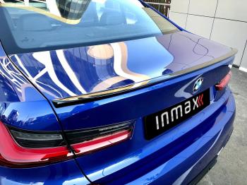 7 999 р. Лип спойлер М-Perfomance BMW 3 серия G20 седан (2018-2022) (цвет: черный глянец)  с доставкой в г. Керчь. Увеличить фотографию 5