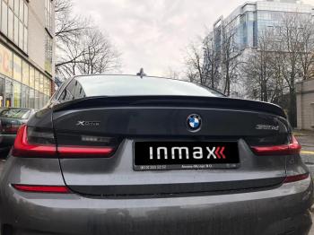 8 999 р. Лип спойлер М-Perfomance BMW 3 серия G20 седан (2018-2022) (цвет: черный глянец)  с доставкой в г. Керчь. Увеличить фотографию 8