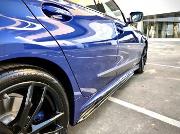 11 499 р. Пластиковые накладки M порогов BMW 3 серия G20 седан (2018-2022) (цвет: черный глянец)  с доставкой в г. Керчь. Увеличить фотографию 10