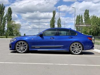 11 499 р. Пластиковые накладки M порогов BMW 3 серия G20 седан (2018-2022) (цвет: черный глянец)  с доставкой в г. Керчь. Увеличить фотографию 3