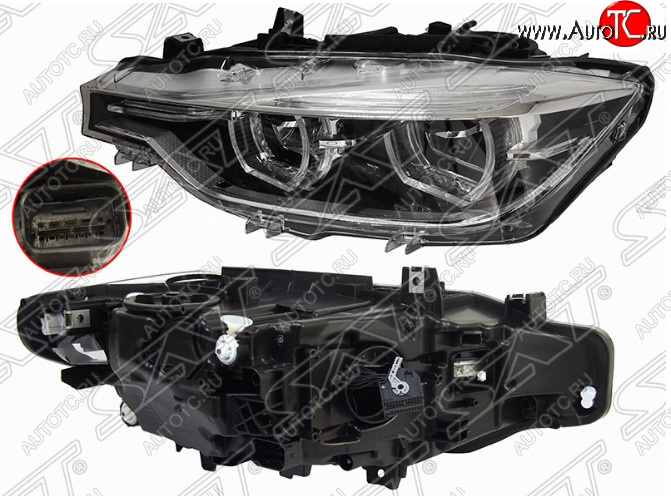 16 699 р. Левая передняя фара SAT (LED)  BMW 3 серия ( F30,  F31) (2015-2018) седан рестайлинг, универсал рестайлинг  с доставкой в г. Керчь
