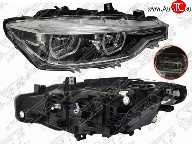 16 699 р. Правая передняя фара SAT (LED)  BMW 3 серия ( F30,  F31) (2015-2018) седан рестайлинг, универсал рестайлинг  с доставкой в г. Керчь