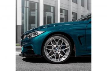 14 499 р. Сплиттер переднего бампера М-Perfomance BMW 4 серия F36 лифтбэк дорестайлинг (2014-2017) (цвет: черный матовый)  с доставкой в г. Керчь. Увеличить фотографию 4