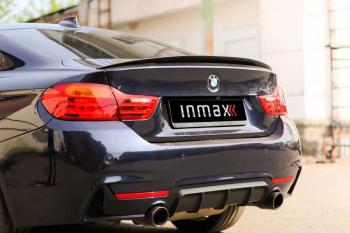 7 999 р. Лип спойлер М-Perfomance BMW 4 серия F32 купе рестайлинг (2017-2020) (цвет: черный глянец)  с доставкой в г. Керчь. Увеличить фотографию 2
