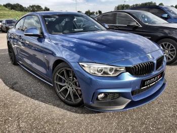 9 999 р. Пластиковые накладки под пороги М-Perfomance BMW 4 серия F32 купе дорестайлинг (2013-2017) (цвет: черный матовый)  с доставкой в г. Керчь. Увеличить фотографию 6