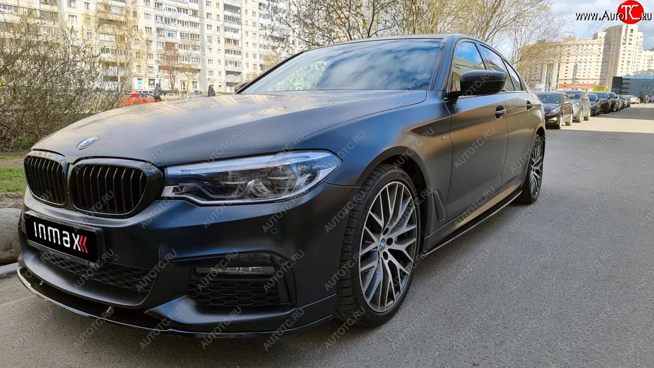 13 499 р. Сплиттер переднего бампера M-Performance BMW 5 серия G30 дорестайлинг, седан (2016-2020) (Неокрашенный)  с доставкой в г. Керчь