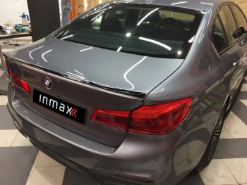7 999 р. Спойлер багажника M-Performance BMW 5 серия G30 дорестайлинг, седан (2016-2020) (черный глянцевый)  с доставкой в г. Керчь. Увеличить фотографию 3