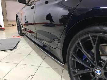 10 999 р. Пластиковые накладки M-порогов BMW 5 серия G30 дорестайлинг, седан (2016-2020)  с доставкой в г. Керчь. Увеличить фотографию 3