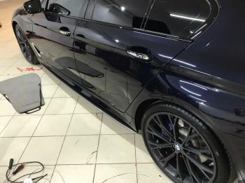 10 999 р. Пластиковые накладки M-порогов BMW 5 серия G30 дорестайлинг, седан (2016-2020)  с доставкой в г. Керчь. Увеличить фотографию 4