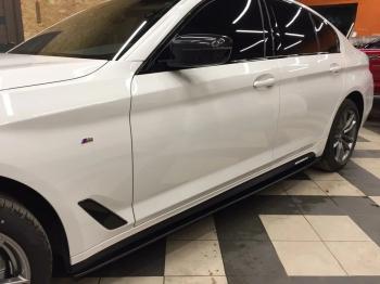 10 999 р. Пластиковые накладки M-порогов BMW 5 серия G30 дорестайлинг, седан (2016-2020)  с доставкой в г. Керчь. Увеличить фотографию 6