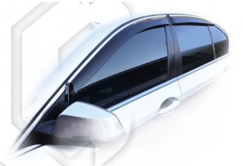 Дефлектора окон CA-Plastic BMW 5 серия  F10 (2009-2017) седан дорестайлинг, рестайлинг, седан