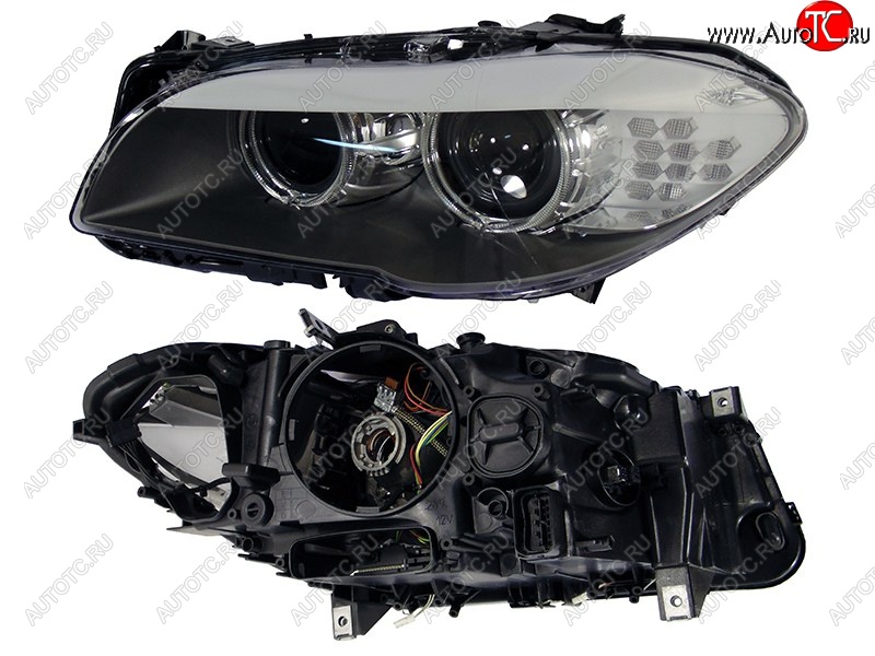 16 949 р. Левая передняя фара SAT (ксенон, LED)  BMW 5 серия  F10 (2009-2013) седан дорестайлинг  с доставкой в г. Керчь