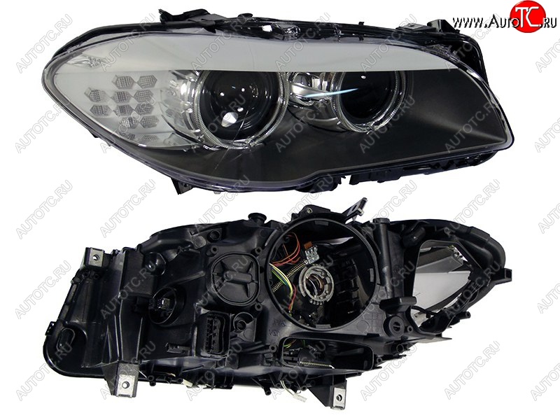 15 399 р. Правая передняя фара SAT (ксенон, LED) BMW 5 серия F10 седан дорестайлинг (2009-2013)  с доставкой в г. Керчь