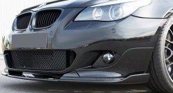 19 899 р. Накладка на передний бампер М-Техник BMW 5 серия E60 седан дорестайлинг (2003-2007)  с доставкой в г. Керчь. Увеличить фотографию 2
