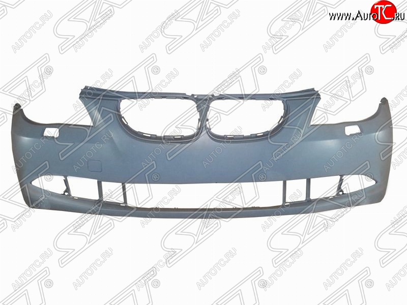5 249 р. Передний бампер SAT (под омыватели, пр-во Тайвань) BMW 5 серия E60 седан дорестайлинг (2003-2007) (Неокрашенный)  с доставкой в г. Керчь